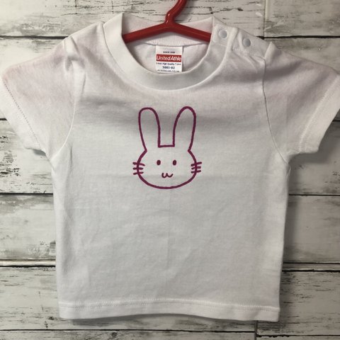 Tシャツ　子供用　男女兼用　うさぎ