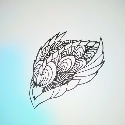 切り絵アート　Altdrachen