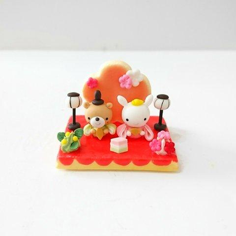 ［sold out］ひな祭りアイシングクッキー(くま&うさぎ)