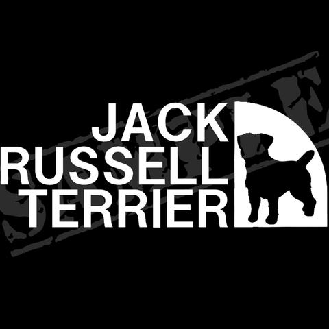 JACK RUSSELL TERRIER パロディステッカー（ジャック・ラッセル・テリア）/ 6.5cm×17cm