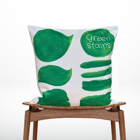 森のクッション green stains design -ヒノキの香り- 