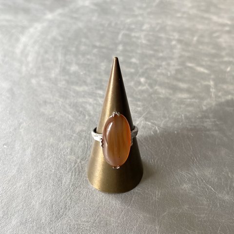 Vintage 50s〜60s retro sardonyx silver 925 ring レトロ ヴィンテージ 天然石 サードオニキス 千本透かし シルバー 925 リング