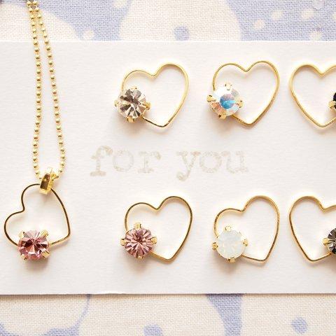 7colors⚪︎  Heart × stone ...   small　ネックレス　