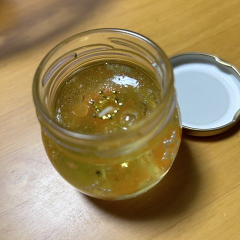 ジェルキャンドル（セクシーな大人の香り)オレンジイエロー＆ソイキャンドル(ハチミツの香り)限定1セット