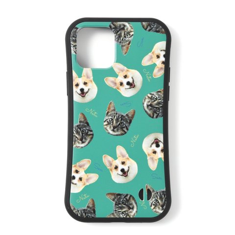 ペット　グッズ　オリジナル　写真　うちの子　スマホケース　オリジナルグッズ　猫　犬　オーダーメイド　スマホカバー　iPhoneケース　記念日　プレゼント　贈り物　父の日　母の日　ペット用品　お顔