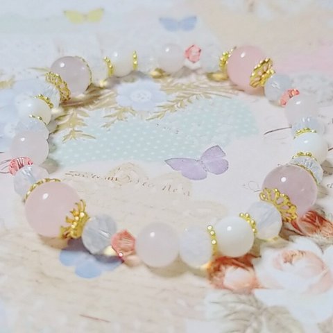 ゆめかわいいプリンセス系♡キラキラブレスレット