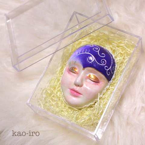【kao-iro】マグネットフィギュア（エレガント:elegant）magnet  ドール　人形　Doll   パープル　purple