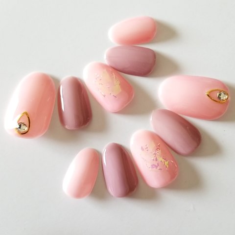 Sheer Color Film Nail Pink×Orchid