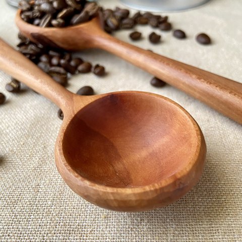 木斛(モッコク)の木で作ったコーヒーメジャー