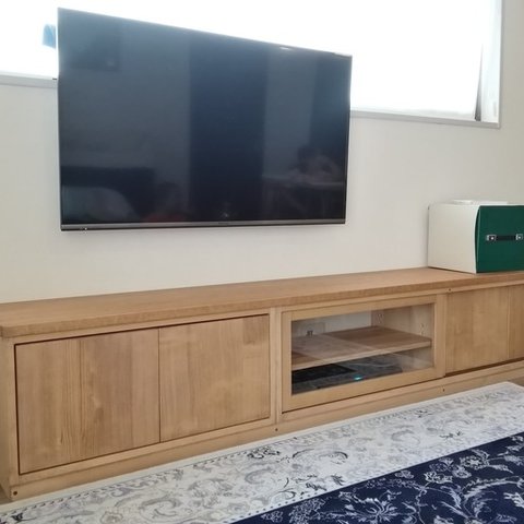 ♪ 240 cm 素直な木目を生かしたテレビボード テレビ台 T4893