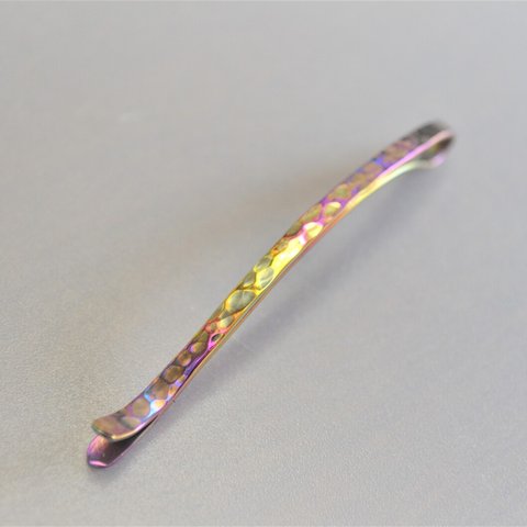 titanium hairpin・少し大人の純チタンヘアピン・鎚目・ゴールド・ピンク