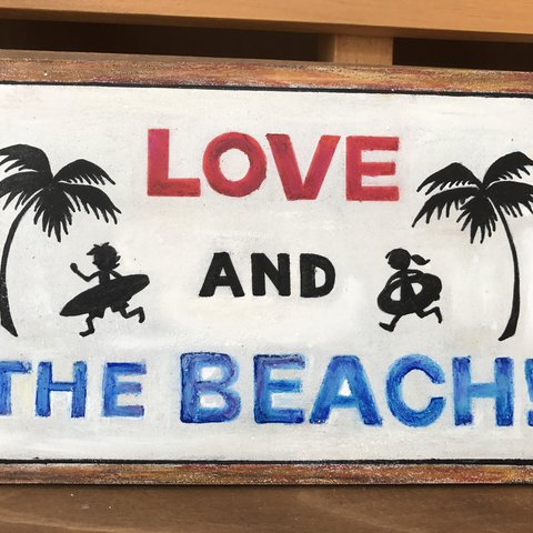 Love and the beach （横バージョン）