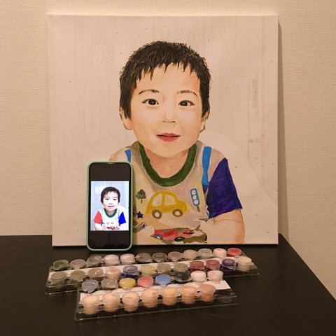 （受注型）パズル絵画の原画＋絵の具セット