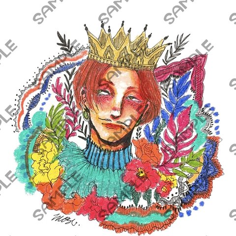 KING　【イラスト　原画】