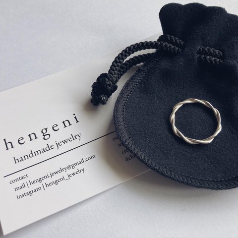 nejineji ring 【silver925】/シンプル　華奢　ねじねじ　ネジネジ　重ね付け　シルバー　シルバー925　シルバーリング　　