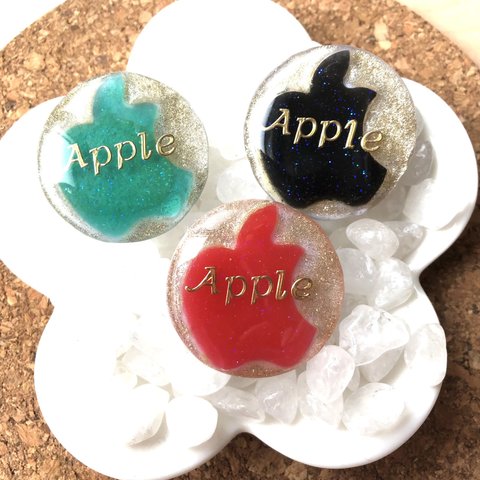 スマホグリップ♡アップルりんご♡赤♡Apple♡