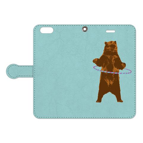 [手帳型iPhoneケース] Bear and ring