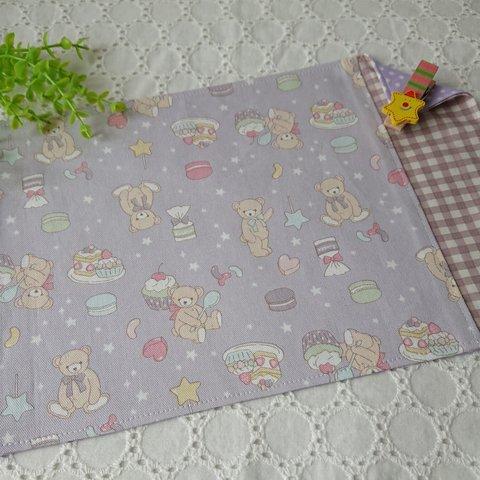 残り僅か♡ランチマット♡ 20×30cm くま くすみ チェック 水玉 スイーツ ランチョンマット