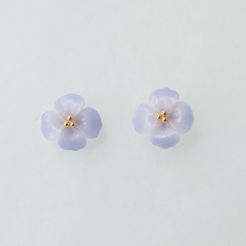 紫陽花のピアス・A（パープル）(期間限定価格)