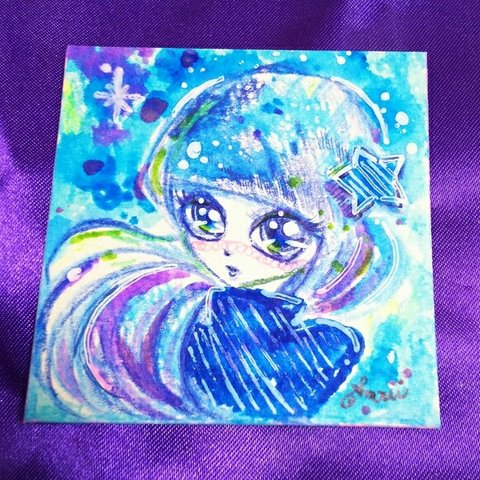 My star【5.5×5.5センチ原画イラスト】