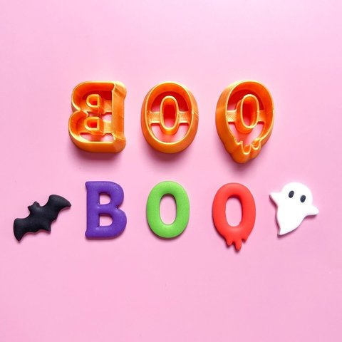 クレイカッター：ハロウィン【BOO】３文字セット