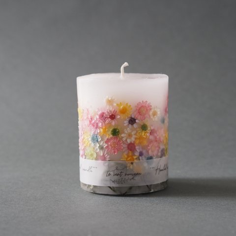 お花畑/natural botanical candle