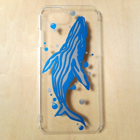 iPhone7 case「くじら、右」