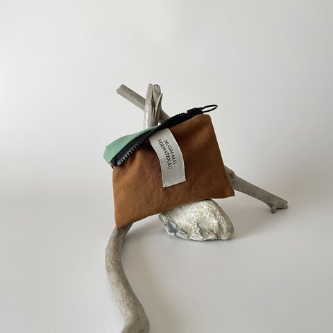 ..Catechu×Mulberry.. poitto10 天然色素染NYLON POUCH