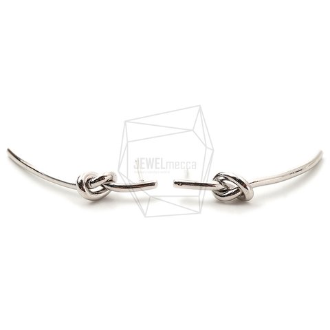 ERG-1673-R【2個入り】ワイヤーリボンピアス  ,Wire Ribbon Earring/10mm X 35mm