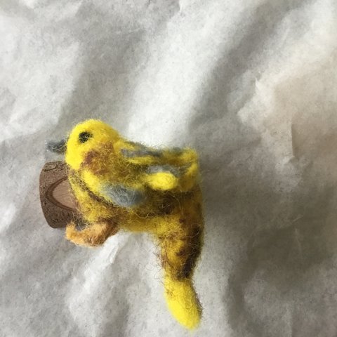 鳥のマグネット(黄色)