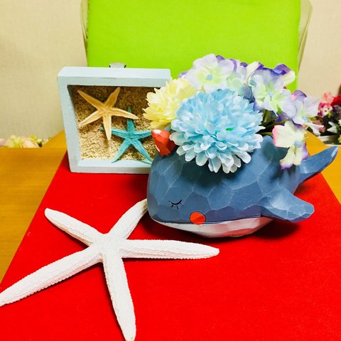 癒しクジラさん🐳フラワー💦💐