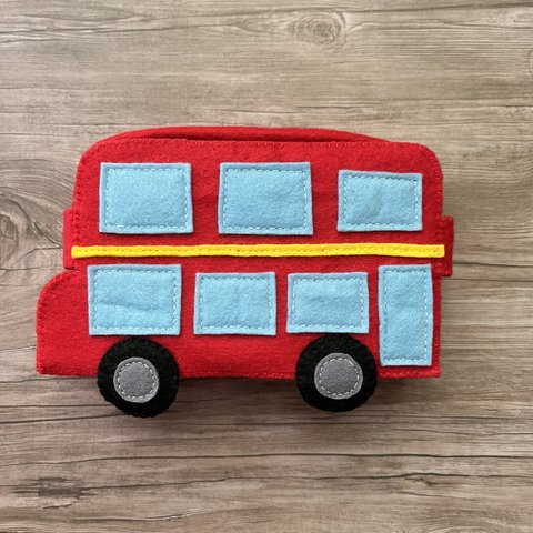 🚌バスのお弁当箱 小物トレイおままごとセット ごっこ遊び  撮影小物 出産祝い プレゼント