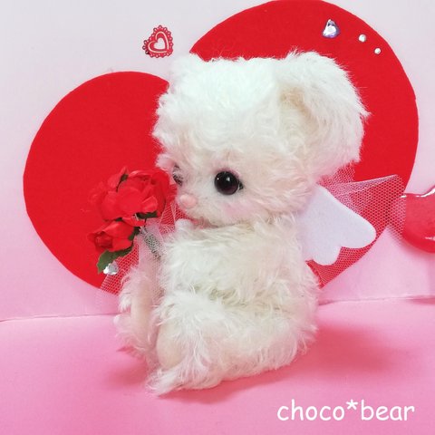 choco*bear　 ♡天使のテディベア　最上級キッドモヘア 　　