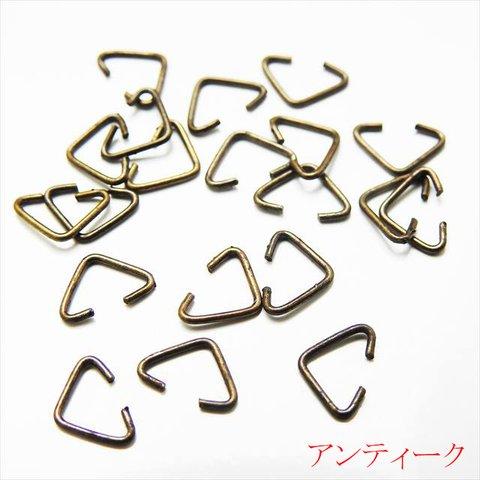 【20個】三角カン★6×9mm/アンティーク★接続金具 基礎金具 ドロップビーズに