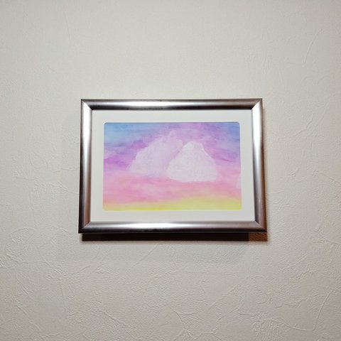 17．夢の雲【クレヨン画】