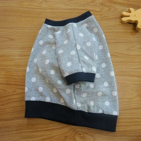 【size80】３シーズン大活躍♥ドット柄半袖プルオーバー