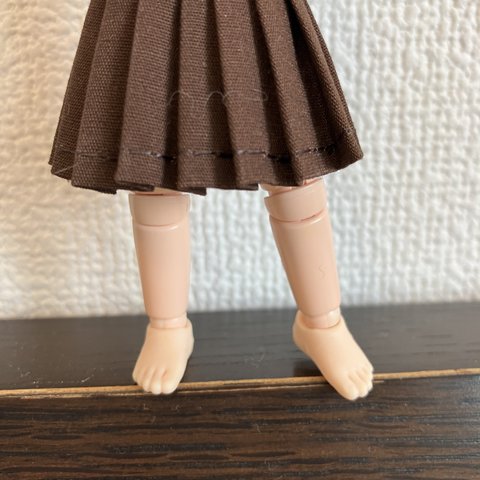 オビツ11 プリーツスカート   brown