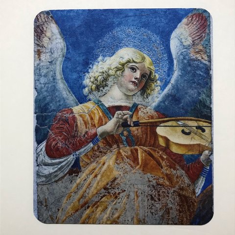 奏楽の天使　バイオリンを弾く天使　マウスパッド　メロッツォ・ダ・フォルリ