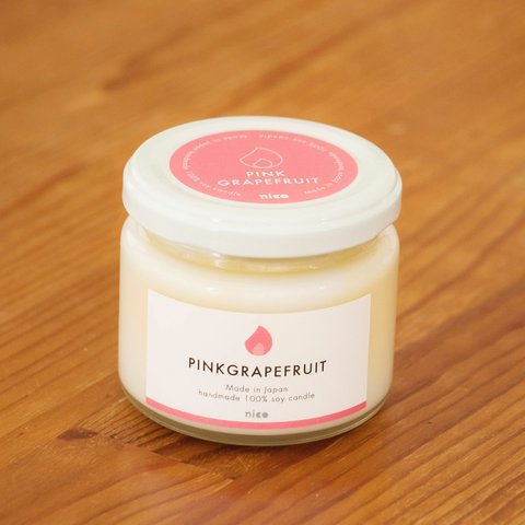 soy candle PINKGRAPEFRUIT　ソイキャンドル（ピンクグレープフルーツ）