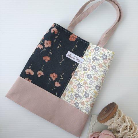 (GWsale)Beige Flower・大人可愛いちょこっとバッグ