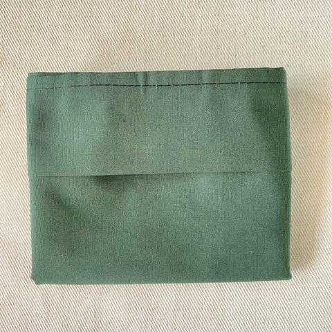 212　コンビニエコバッグ　折りたたみ　深緑／深緑 （約/cm）H21.5×W39.5　マチ16.0