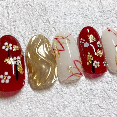 ネイル/ネイルチップ/成人式ネイル/ネイル　チップ/ニュアンスネイル/お花ネイル/結婚式/前撮りネイル/前撮り　ネイルチップ/成人式ネイル/和柄ネイル/ミラーネイル/ニュアンスミラーネイル