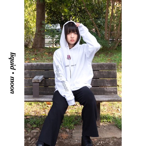 「Everlasting Flower.Rose-hoodie.WHITE03-F」