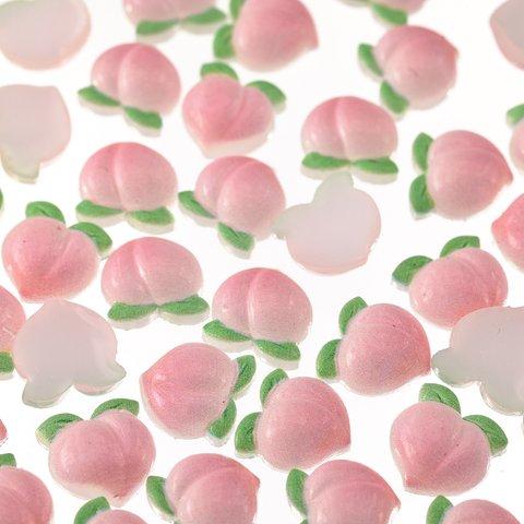 デコパーツ 果物 桃 10mm ピンク 200個 食品サンプル ネイル レジン ハンドメイド 手芸 パーツ BD3719