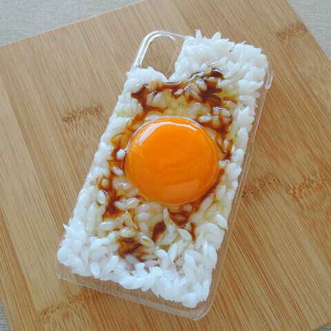 【送料無料】食品サンプル　卵かけご飯　iPhoneX/XSケース　