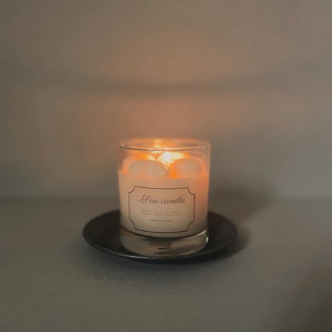 glass soy candle -simple-