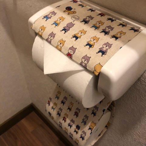 レスリング柴ちゃんのトイレットペーパーホルダー