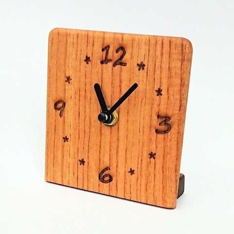 木ロック(モクロック)天然木のおしゃれな置時計