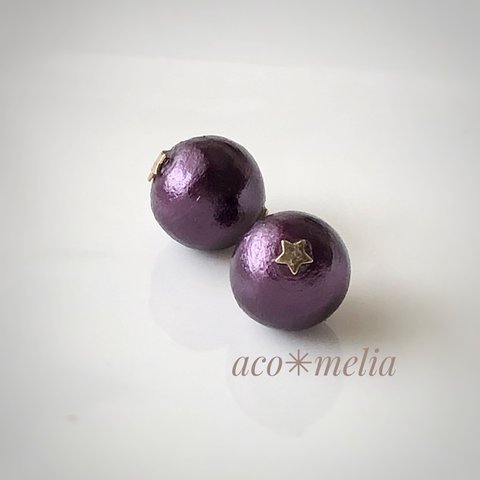 ☆コットンパールキャッチ＊PU(12mm or 14mm)