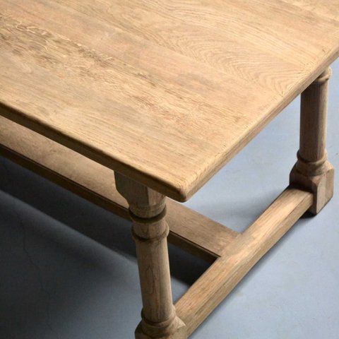 Refectory dining table oak